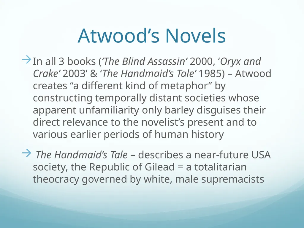 The Handmaid’s Tale Critical views and reviews - slide 8 of 21