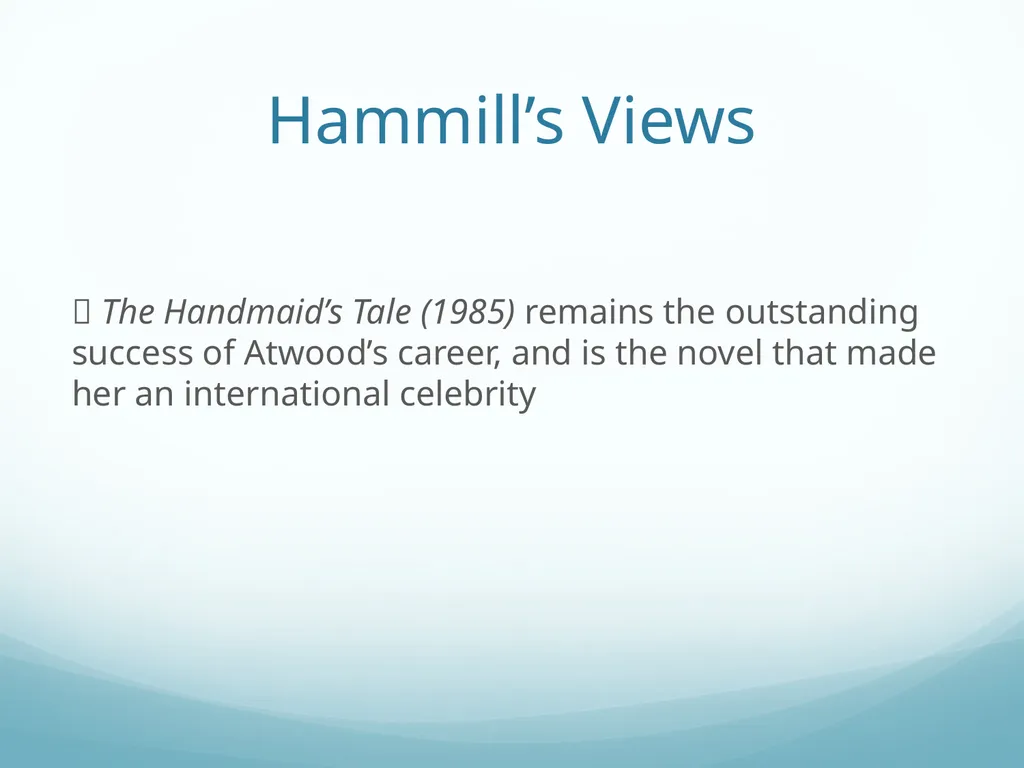 The Handmaid’s Tale Critical views and reviews - slide 7 of 21