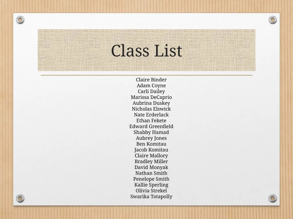 Mrs. Porte’s Third Grade Class 2017-2018 Please - slide 3 of 18
