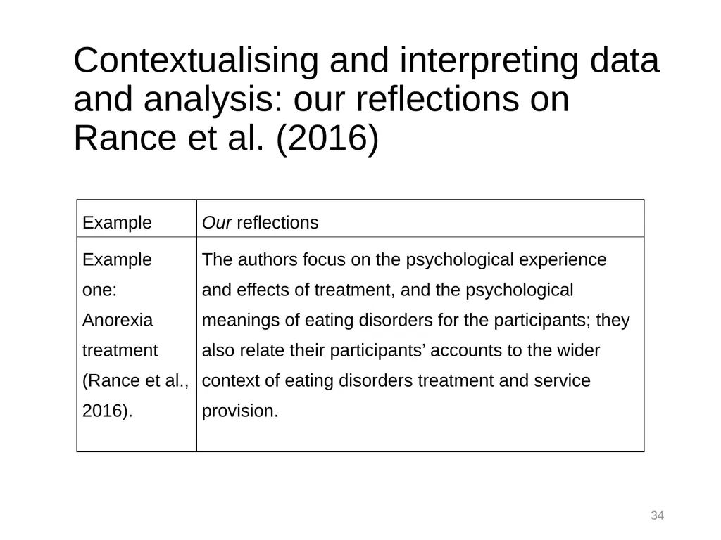 Thematic Analysis © Virginia Braun, Victoria - slide 34 of 57