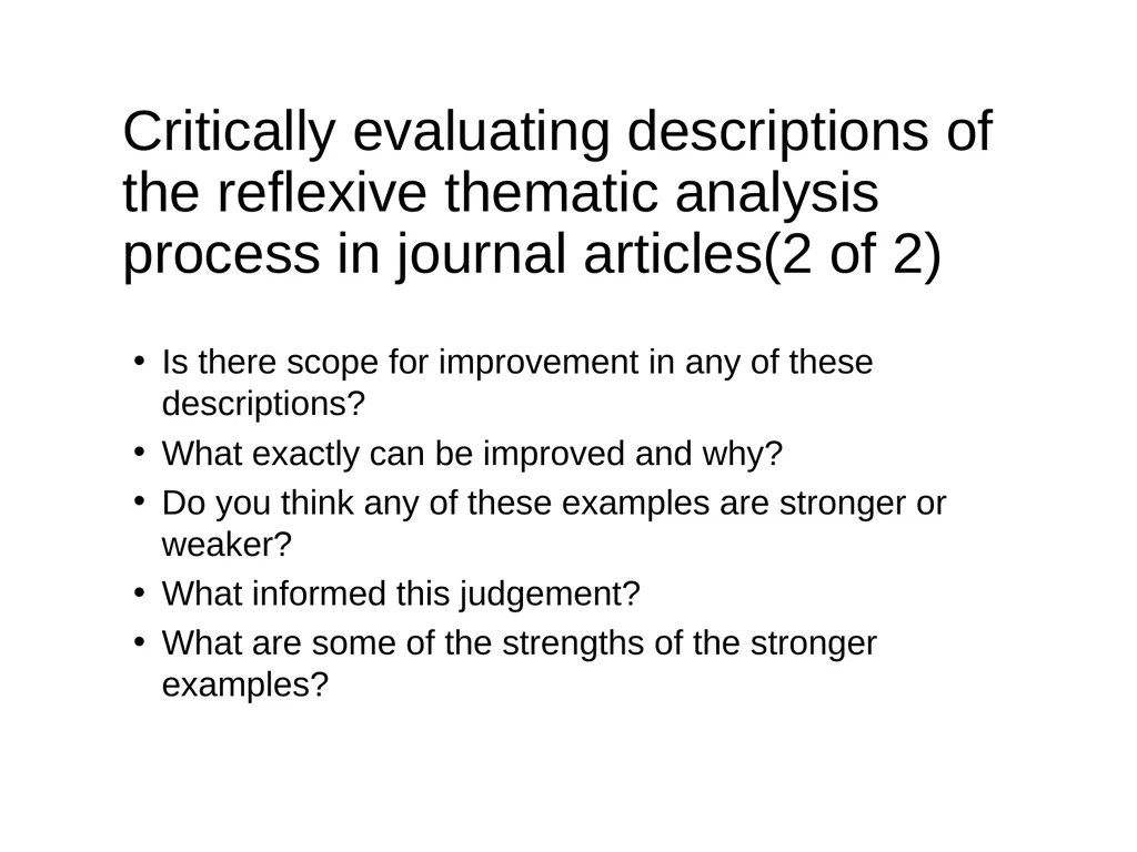 Thematic Analysis © Virginia Braun, Victoria - slide 23 of 57