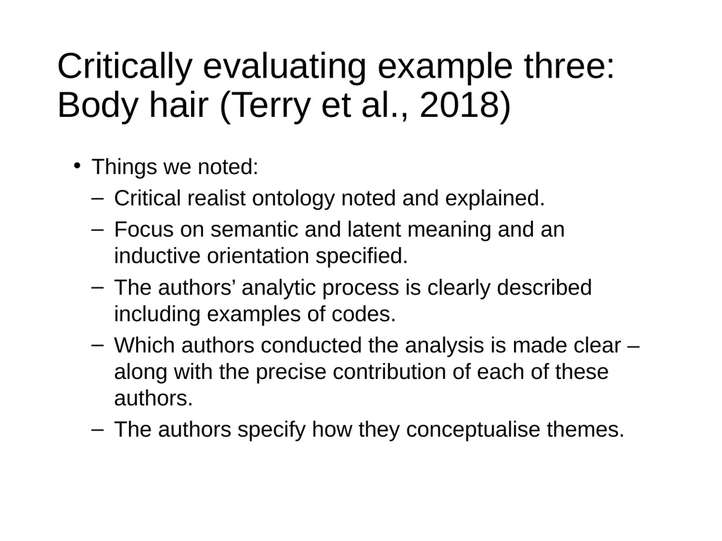 Thematic Analysis © Virginia Braun, Victoria - slide 28 of 57