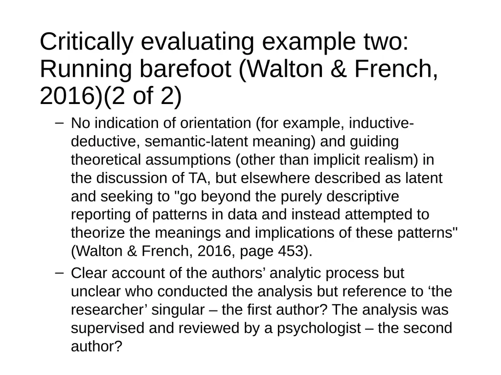 Thematic Analysis © Virginia Braun, Victoria - slide 27 of 57