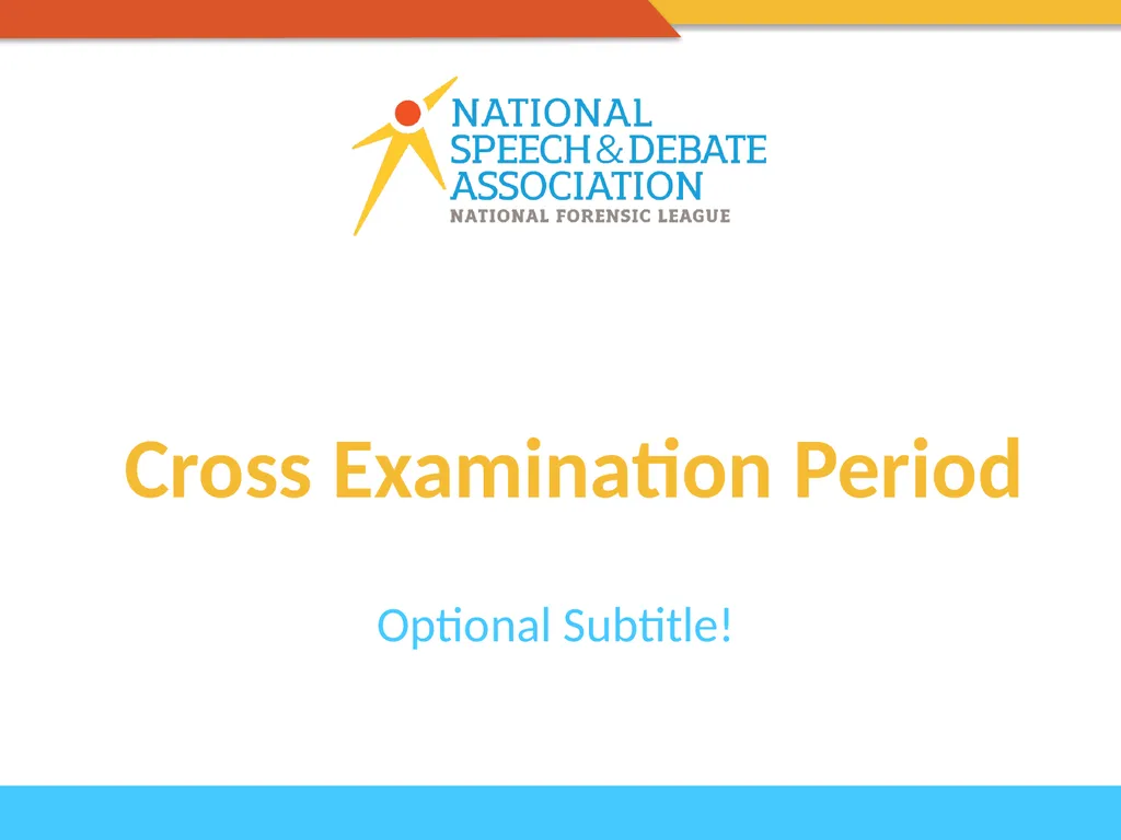 Cross Examination Period Optional Subtitle! - slide 1 of 9