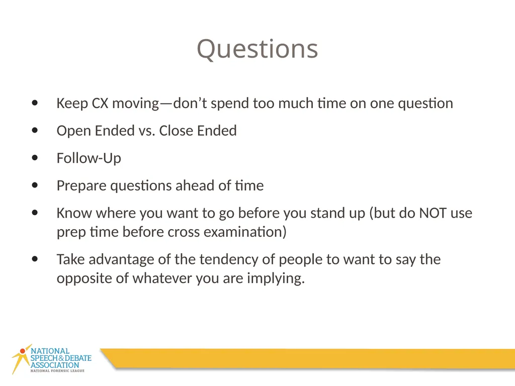 Cross Examination Period Optional Subtitle! - slide 4 of 9