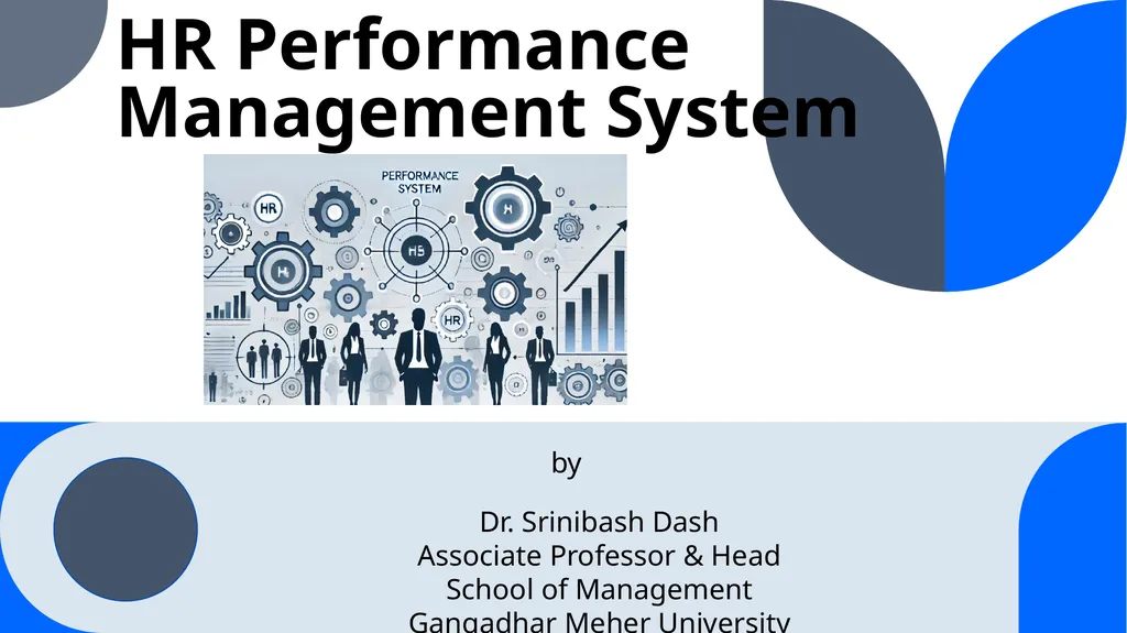 HR Performance Management System by Dr. Srinibash - slide 1 of 12