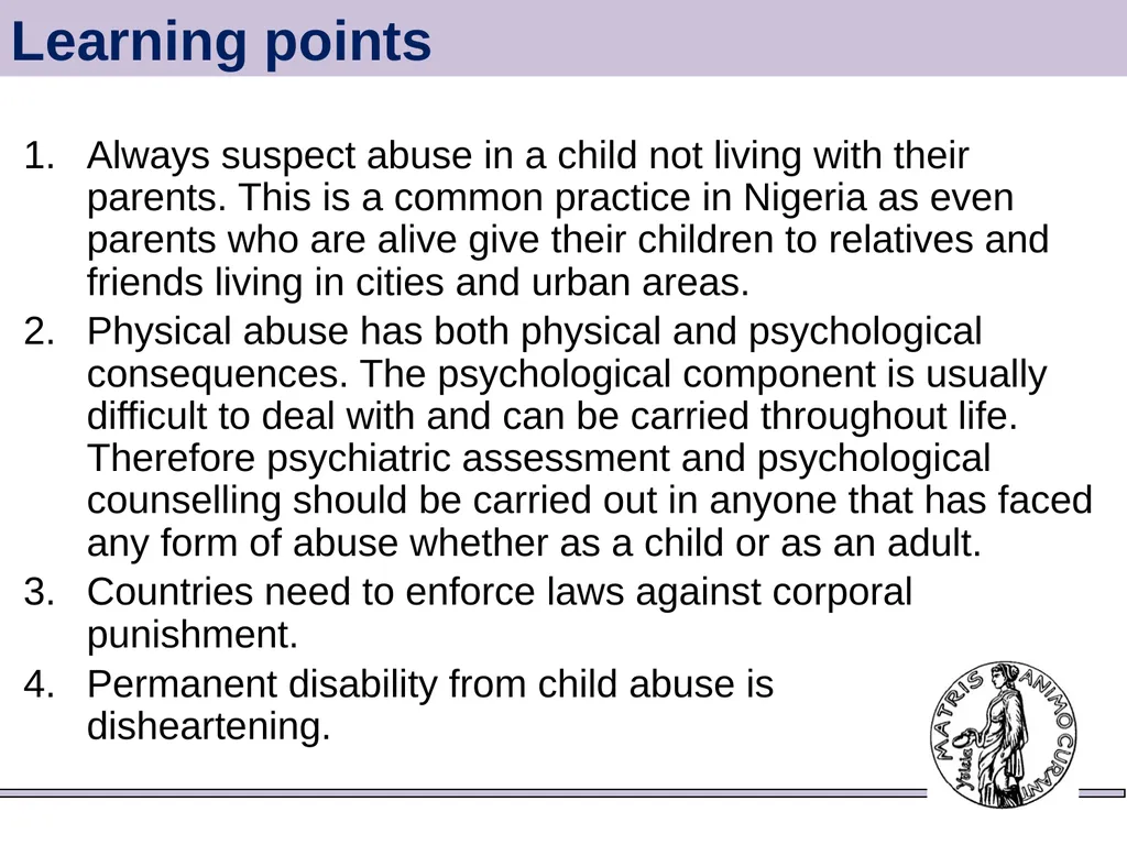 Case 13 for teaching package on domestic violence - slide 5 of 6