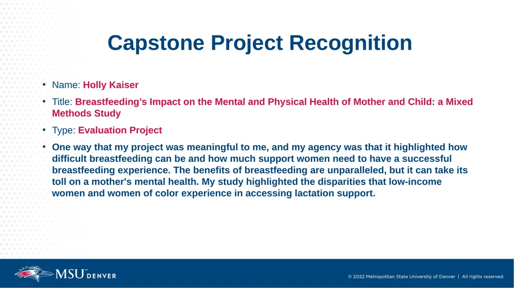 Master of Social Work Pinning & Hooding Ceremony - slide 19 of 48
