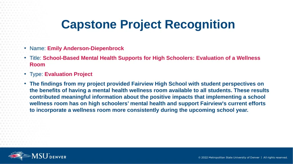 Master of Social Work Pinning & Hooding Ceremony - slide 20 of 48