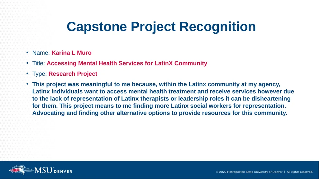 Master of Social Work Pinning & Hooding Ceremony - slide 21 of 48
