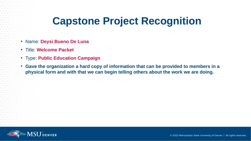 Master of Social Work Pinning & Hooding Ceremony - slide 28 of 48