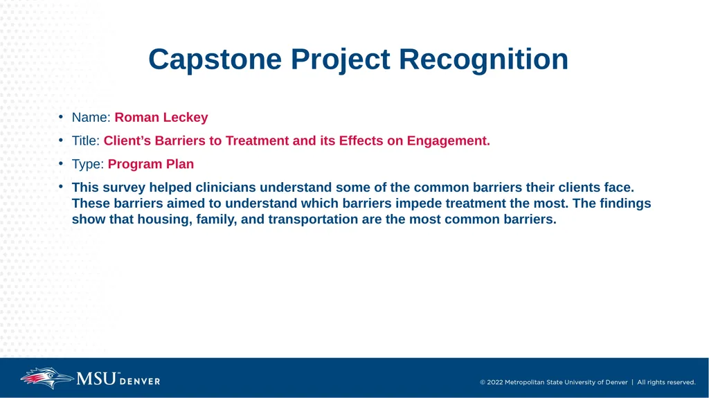 Master of Social Work Pinning & Hooding Ceremony - slide 32 of 48