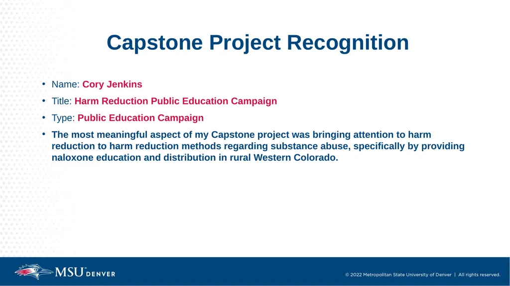 Master of Social Work Pinning & Hooding Ceremony - slide 36 of 48
