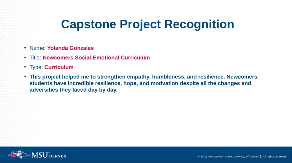 Master of Social Work Pinning & Hooding Ceremony - slide 38 of 48