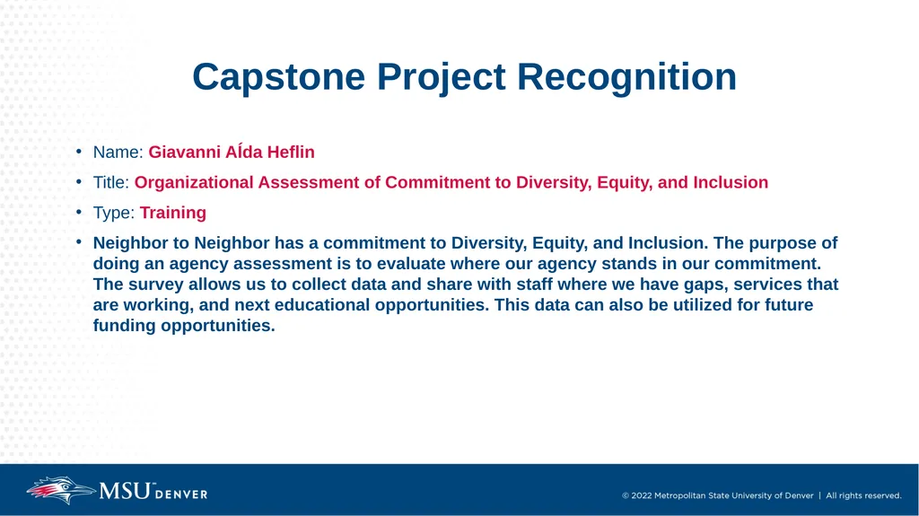 Master of Social Work Pinning & Hooding Ceremony - slide 41 of 48