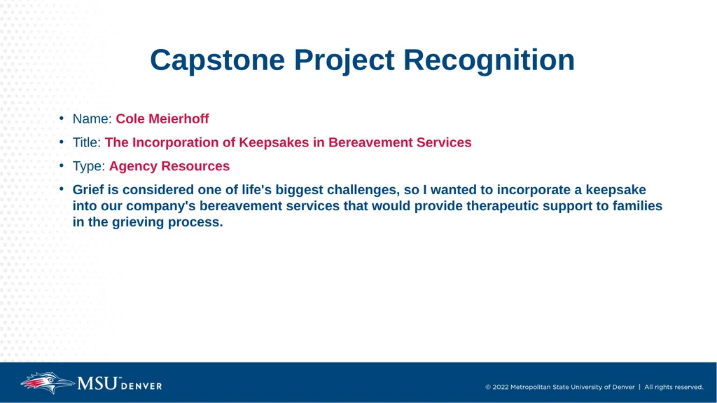 Master of Social Work Pinning & Hooding Ceremony - slide 5 of 48