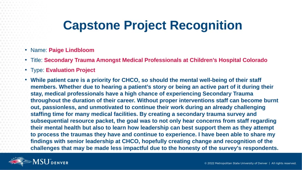 Master of Social Work Pinning & Hooding Ceremony - slide 6 of 48