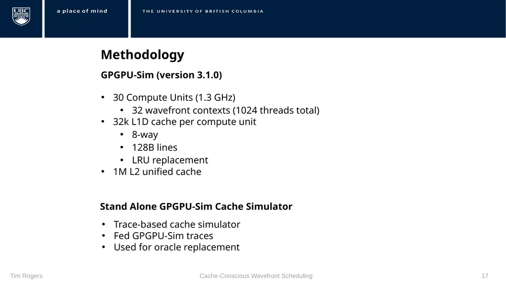 Warp Scheduling Basics Loose Round Robin (LRR) - slide 17 of 21