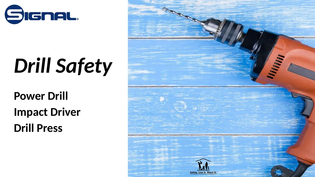 Drill Safety Power Drill Impact Driver Drill Press - slide 1 of 9
