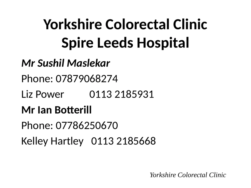 Everything there is to know about colorectal - slide 73 of 73