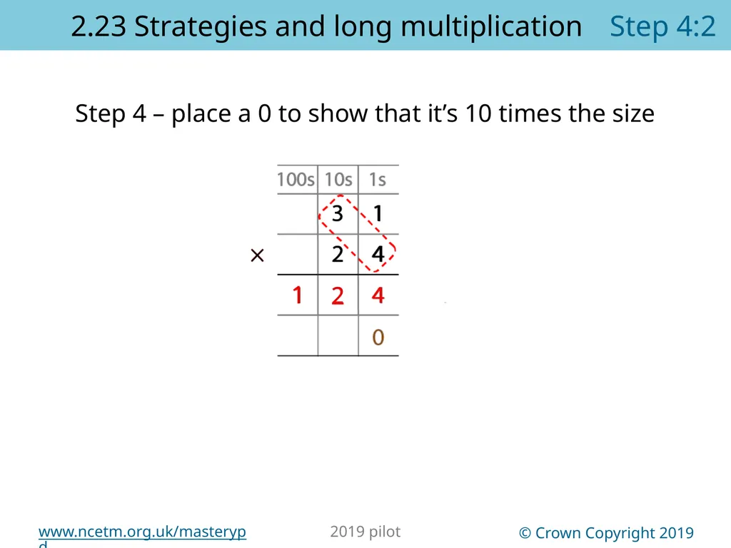 2.23 Multiplication strategies for larger numbers - slide 26 of 44