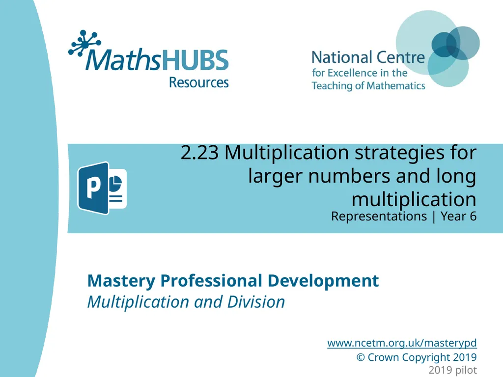 2.23 Multiplication strategies for larger numbers - slide 1 of 44