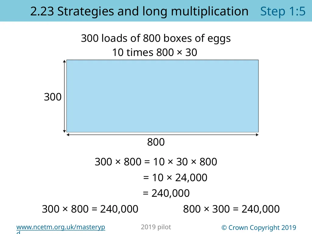 2.23 Multiplication strategies for larger numbers - slide 10 of 44