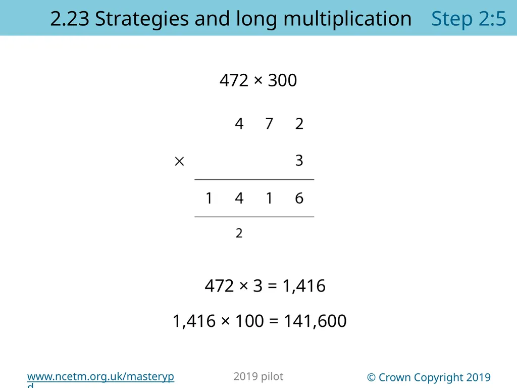 2.23 Multiplication strategies for larger numbers - slide 16 of 44