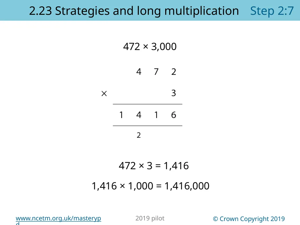 2.23 Multiplication strategies for larger numbers - slide 17 of 44