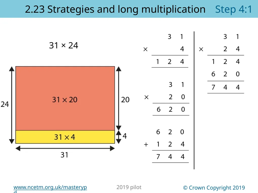 2.23 Multiplication strategies for larger numbers - slide 22 of 44