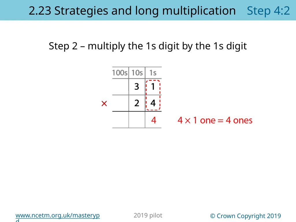 2.23 Multiplication strategies for larger numbers - slide 24 of 44