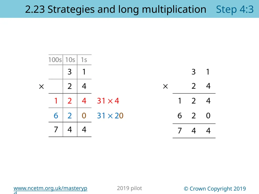 2.23 Multiplication strategies for larger numbers - slide 30 of 44