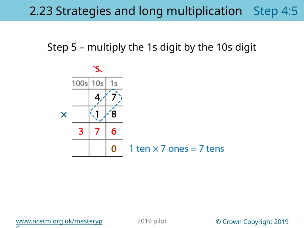 2.23 Multiplication strategies for larger numbers - slide 35 of 44