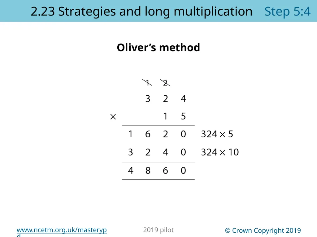 2.23 Multiplication strategies for larger numbers - slide 43 of 44