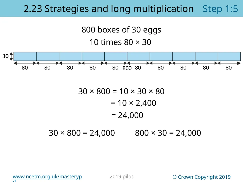 2.23 Multiplication strategies for larger numbers - slide 9 of 44