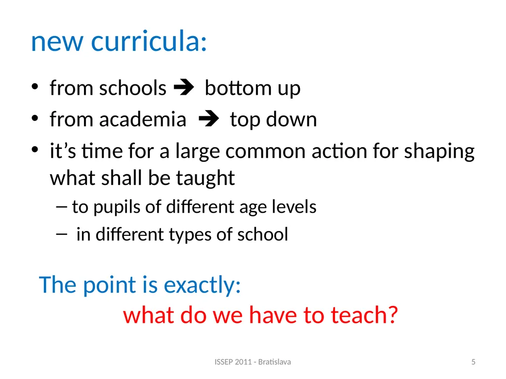 The Art of Programming in a Technical Institute - slide 5 of 16