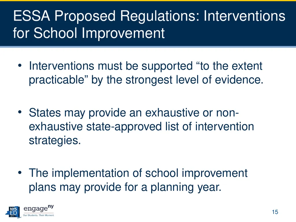 Every Student Succeeds Act (ESSA) Negotiated - slide 15 of 25