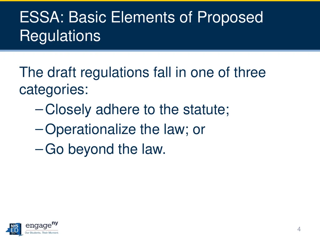 Every Student Succeeds Act (ESSA) Negotiated - slide 4 of 25