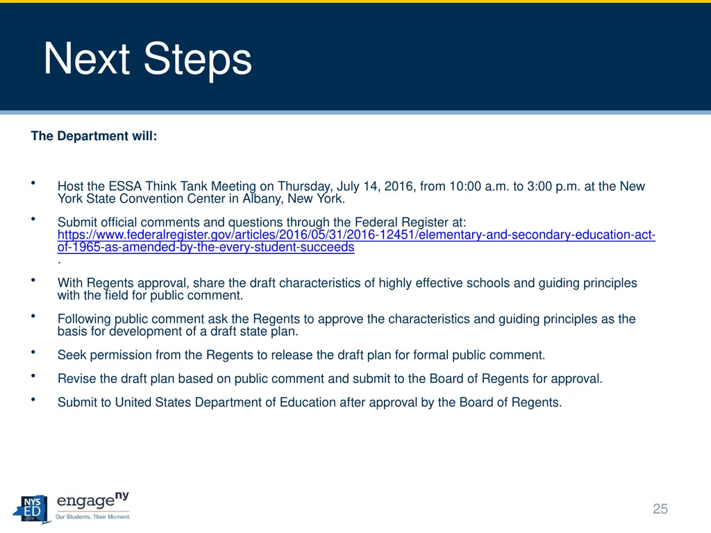 Every Student Succeeds Act (ESSA) Negotiated - slide 25 of 25