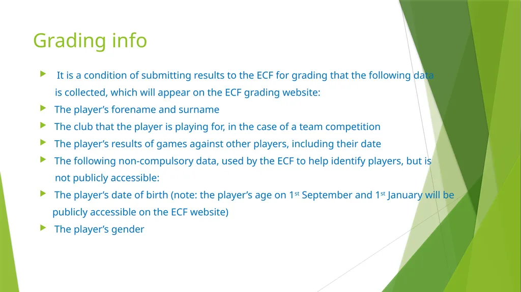 Grading ECF Arbiter Seminar - Materials by CAA - slide 2 of 5