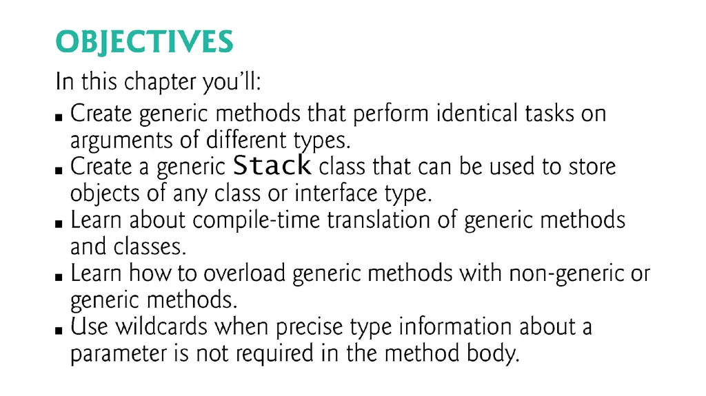 Chapter 20 Generic Classes and Methods: A Deeper - slide 2 of 35