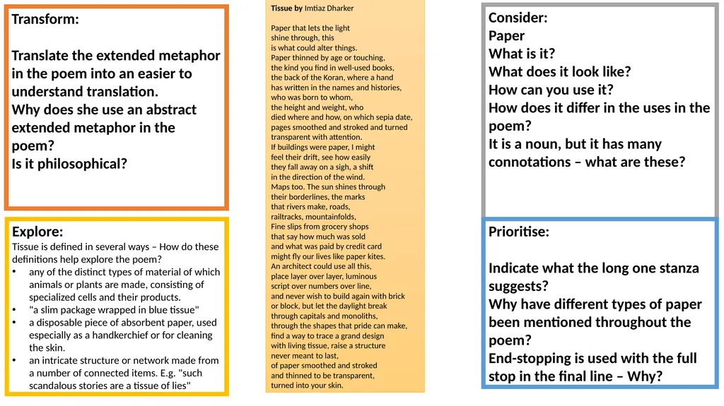 A comparison poem essay is 45 minutes and 30 marks - slide 15 of 19