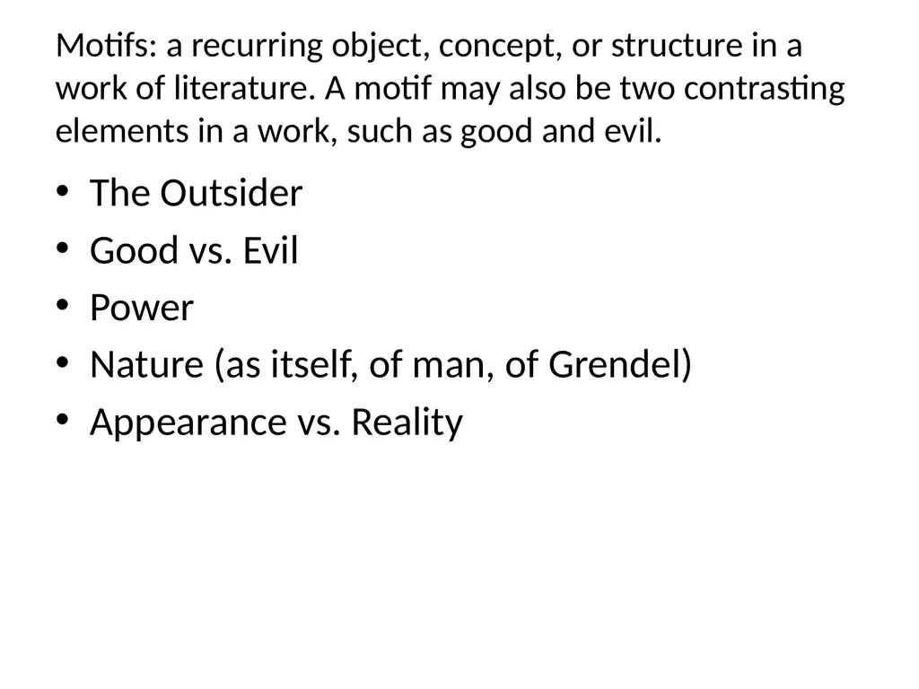 Grendel by John Gardner Passages & Dialectical - slide 38 of 43