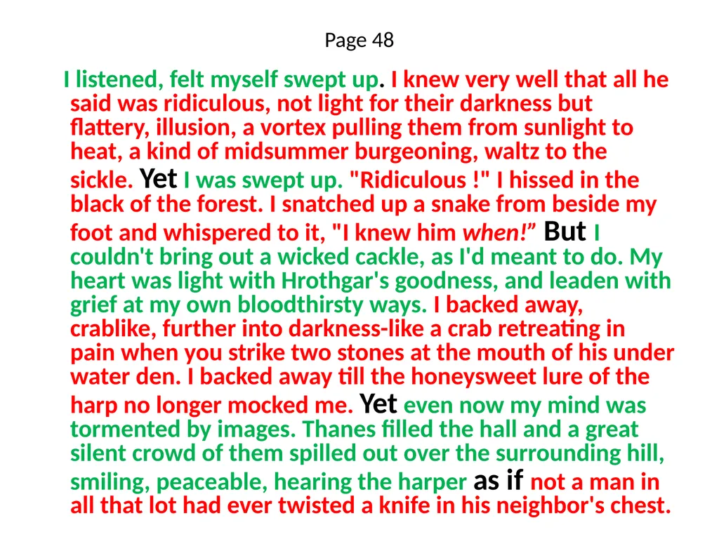 Grendel by John Gardner Passages & Dialectical - slide 40 of 43