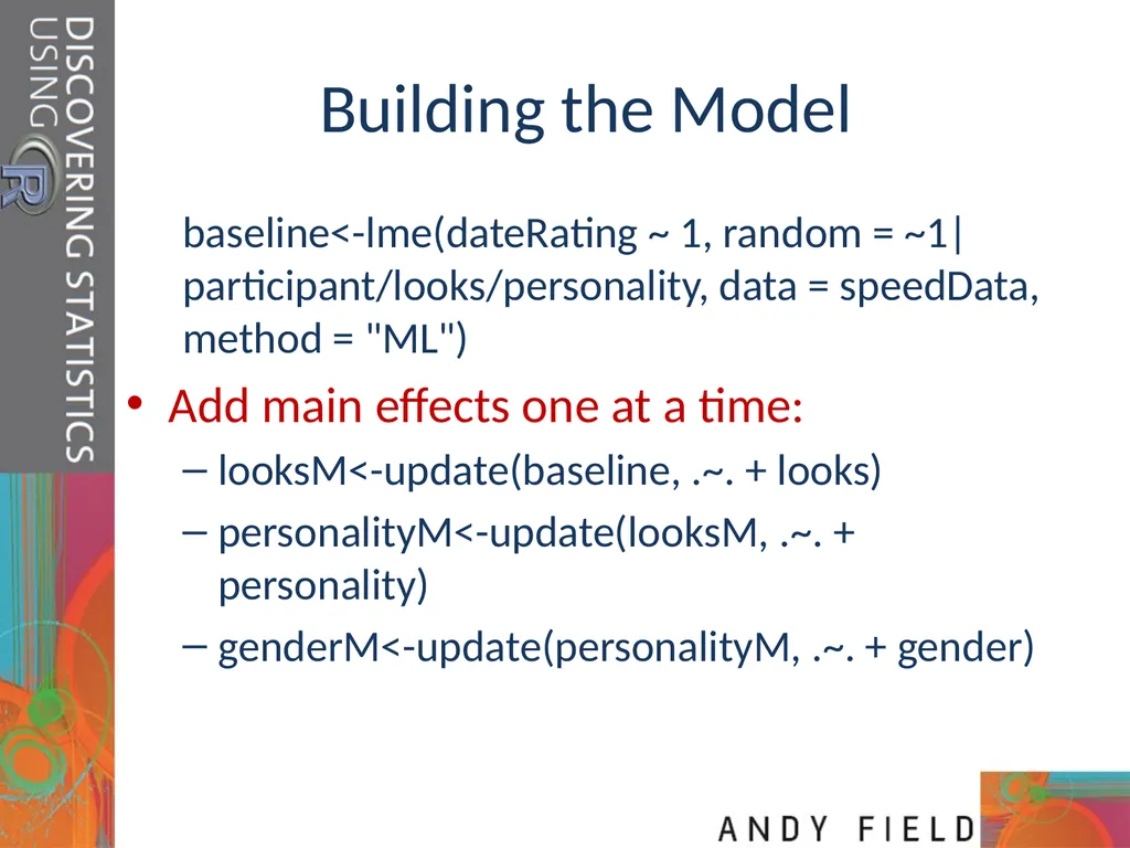 Slide 1 Mixed ANOVA (GLM 5) Prof. Andy Field Slide - slide 14 of 26