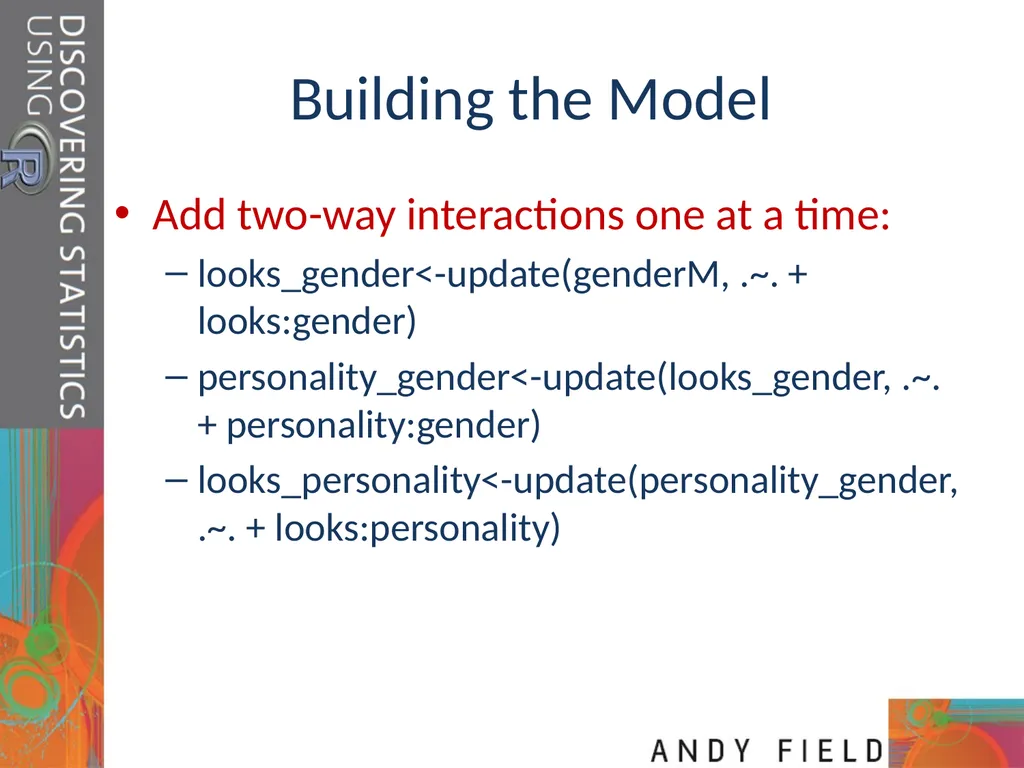 Slide 1 Mixed ANOVA (GLM 5) Prof. Andy Field Slide - slide 15 of 26