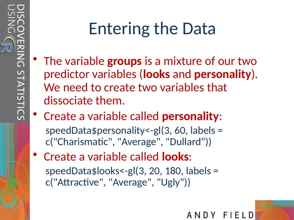 Slide 1 Mixed ANOVA (GLM 5) Prof. Andy Field Slide - slide 8 of 26