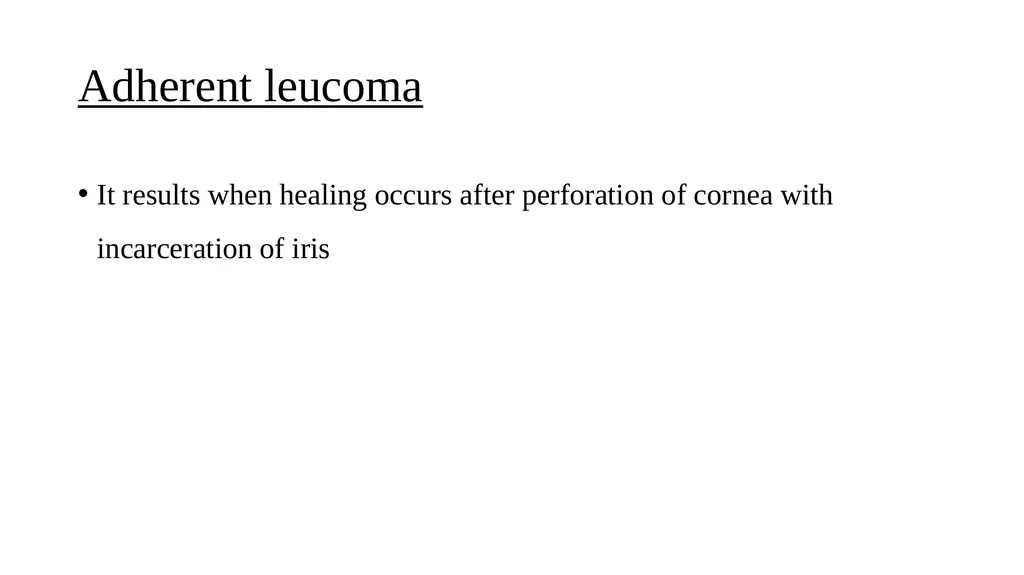 Corneal opacity Dr. Adeeb A Assistant professor - slide 14 of 19
