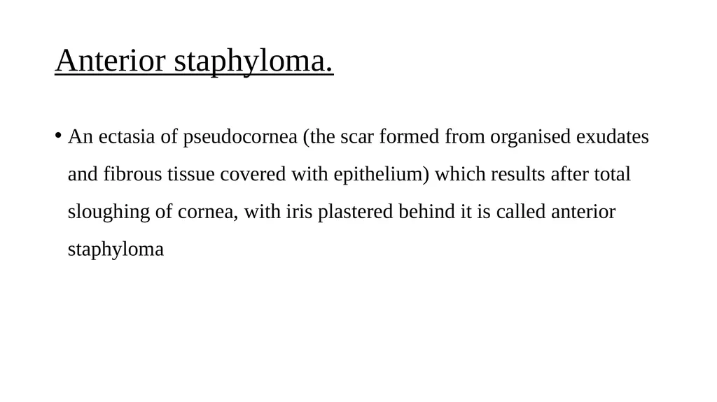 Corneal opacity Dr. Adeeb A Assistant professor - slide 17 of 19