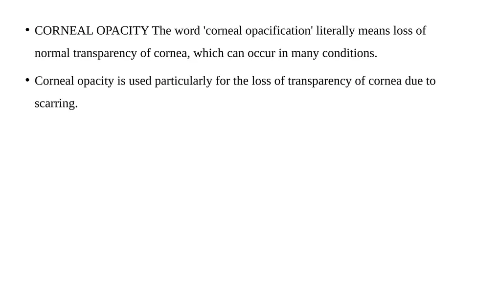 Corneal opacity Dr. Adeeb A Assistant professor - slide 7 of 19